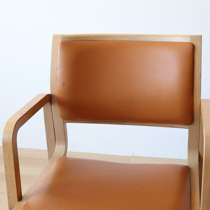 オールド Arflex アルフレックス NU アームチェア 木製