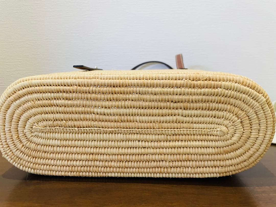 【美品】LOEWE かごバッグ スクエアバスケットバッグ