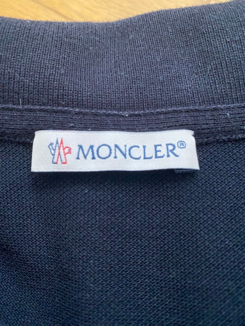 モンクレール　ポロシャツ　Mサイズ　ネイビー　国内正規品