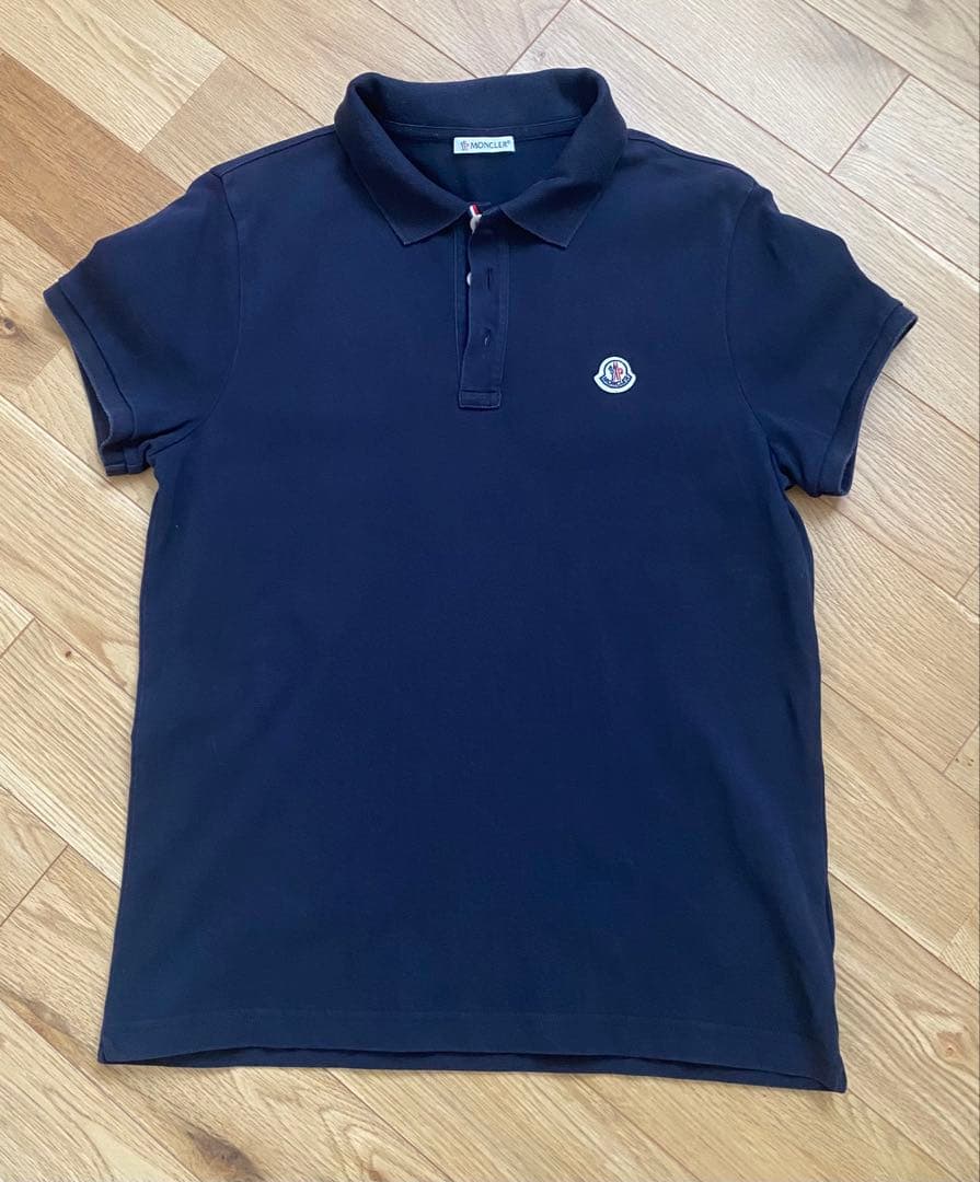 モンクレール　ポロシャツ　Mサイズ　ネイビー　国内正規品