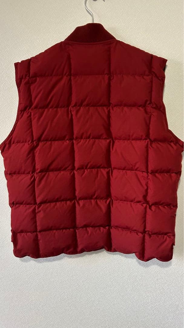 00sエディーバウアー リバーシブル ダウンベスト 赤 ベージュ