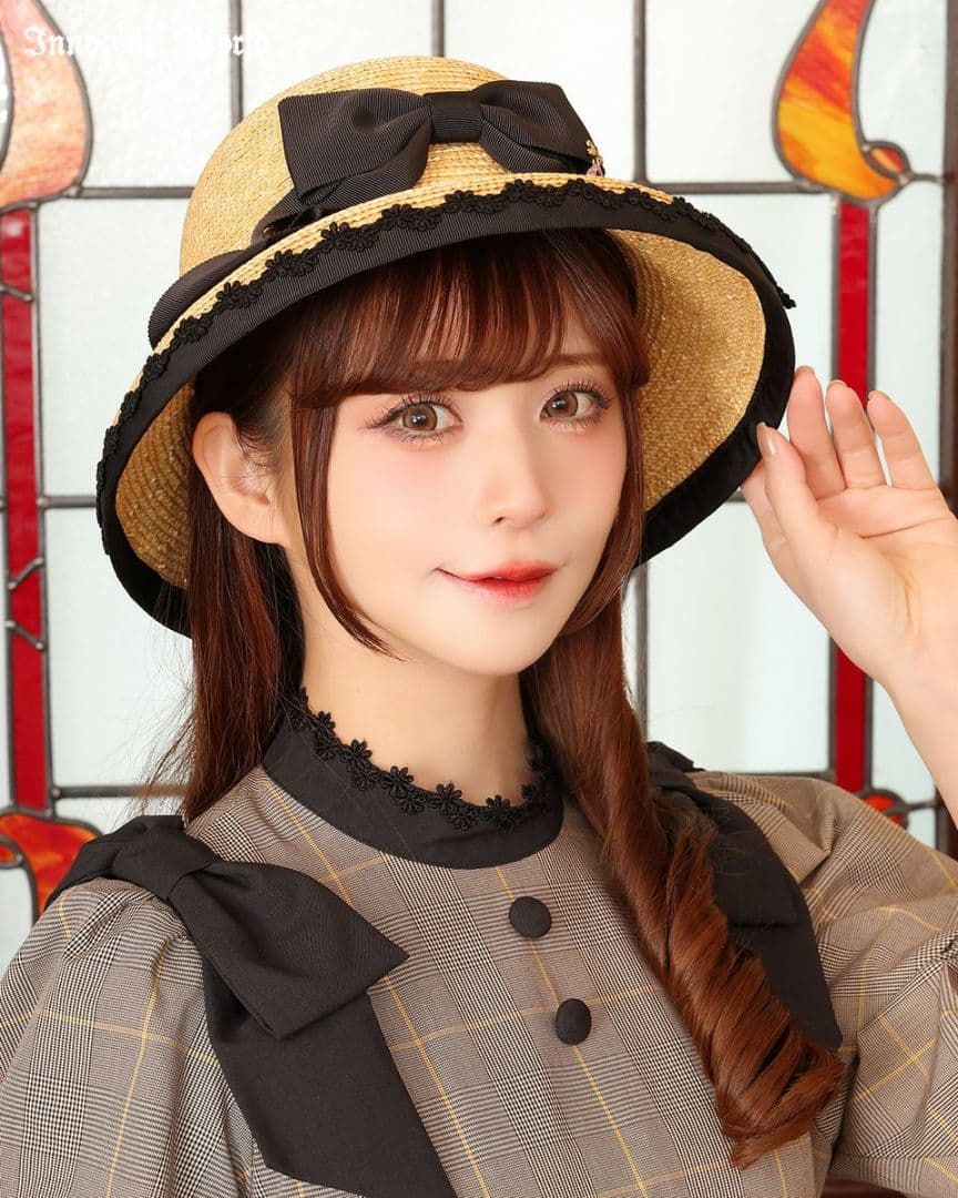 ❤InnocentWorld　Classy Ribbonハット　黒　新品未使用❤