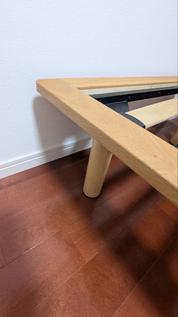 無印　ベッドフレーム　スモール　脚20センチ付き　【2台】