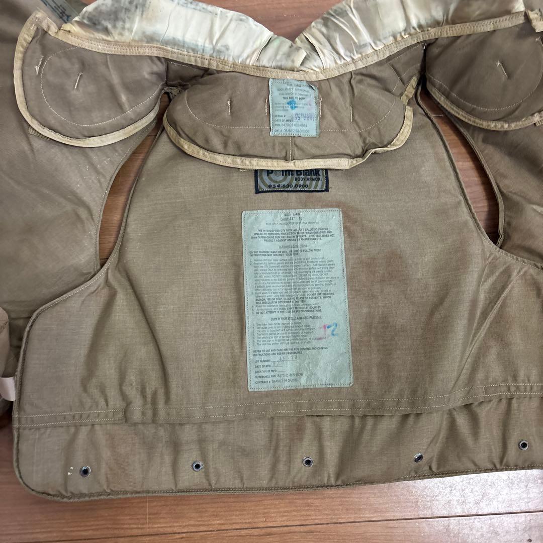 米軍　実物　OTV インターセプター ボディアーマー ソフトアーマー入りサイズL