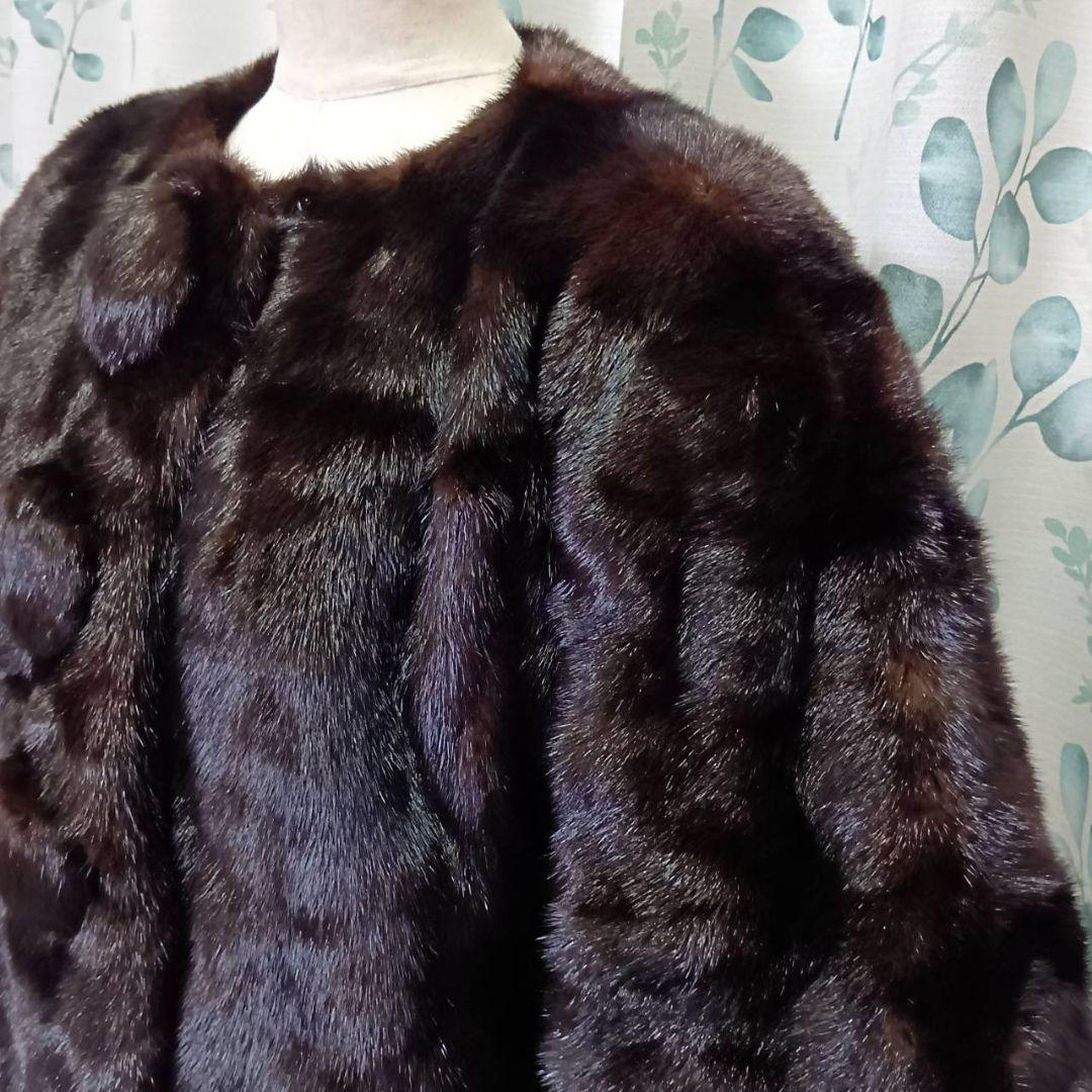 Black Jewel 毛皮 ダークミンク ブラック ショートコート