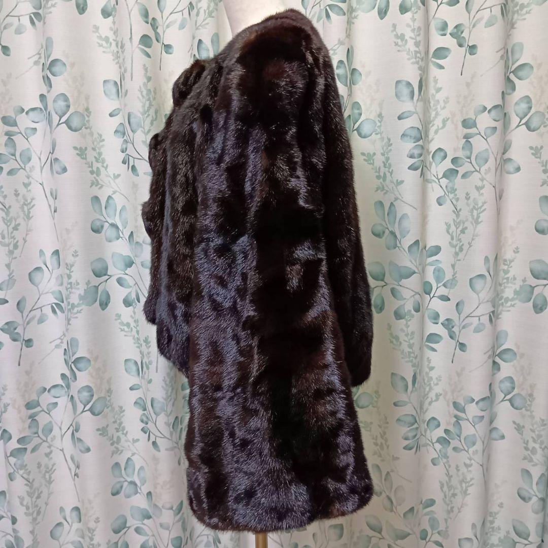 Black Jewel 毛皮 ダークミンク ブラック ショートコート
