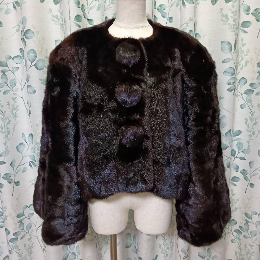 Black Jewel 毛皮 ダークミンク ブラック ショートコート