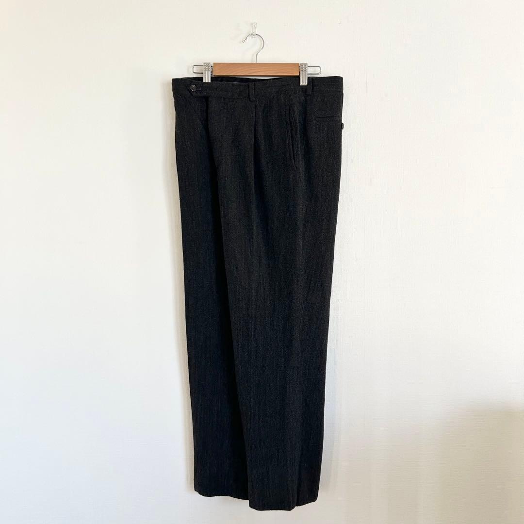 GIORGIO ARMANI COLLEZIONI ごま塩スラックス イタリア製