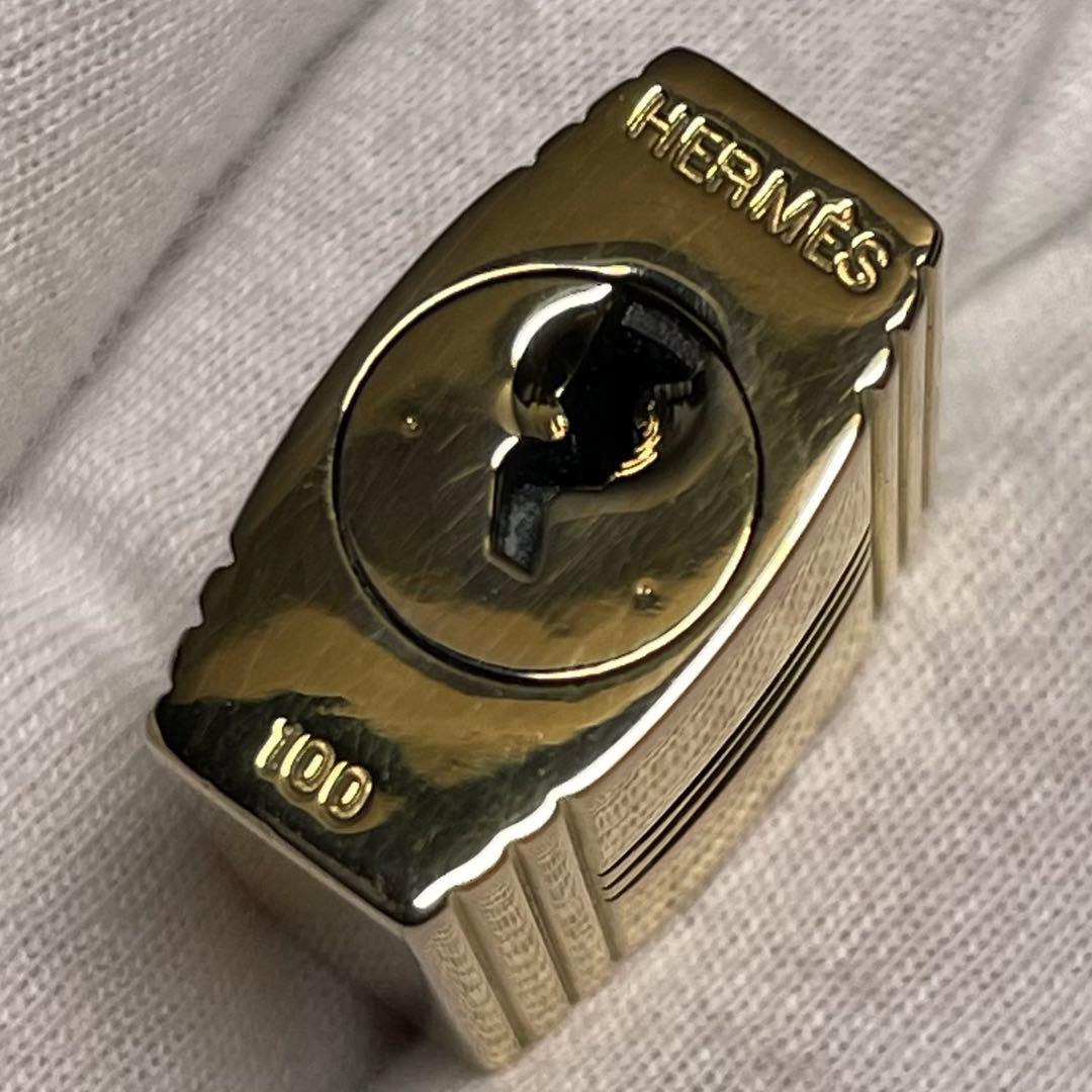 【美品】エルメス K24ゴールドメッキ パドロック リペア品 100番114-2