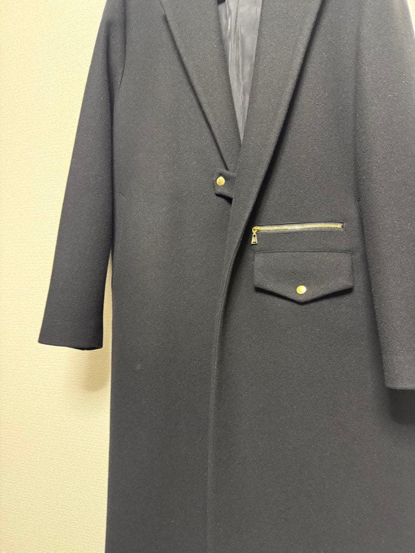 CULLNI 19AW チェスターコート　ライダース　ブラック　サイズ2 美品