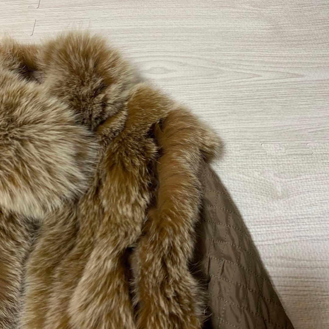 サガフォックス 美品 リアルファージャケット リバーシブル ベージュ 【M】