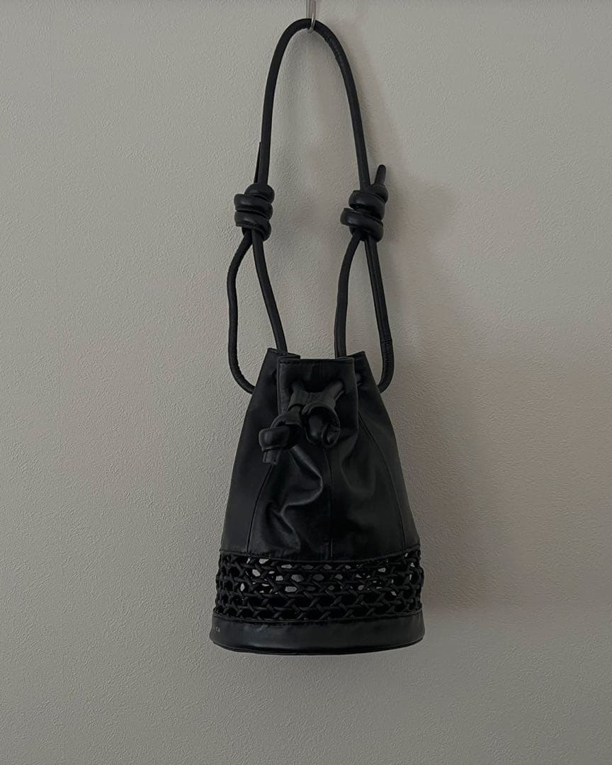 【YArKA/ヤーカ】メッシュ切替巾着ショルダーバッグ