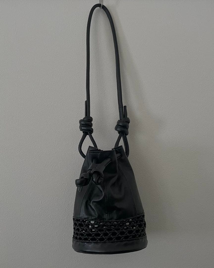 【YArKA/ヤーカ】メッシュ切替巾着ショルダーバッグ