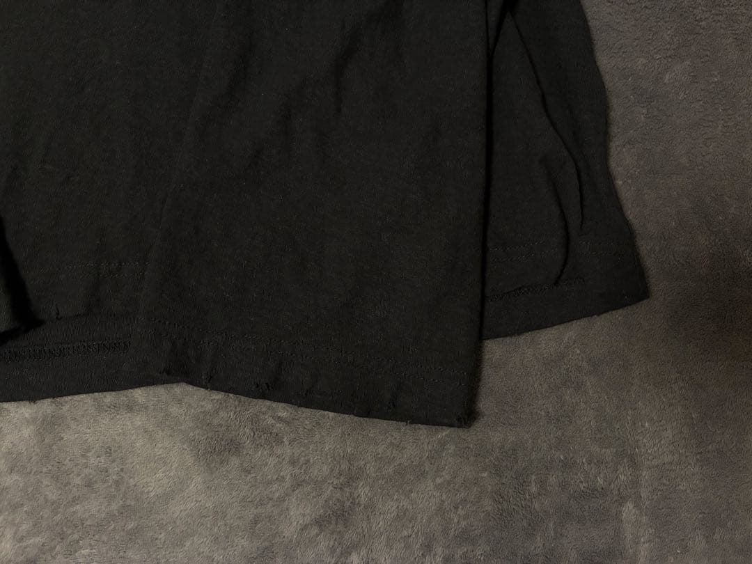 Acne Studios ロゴプリント　ロングスリーブTシャツ　ブラック　M