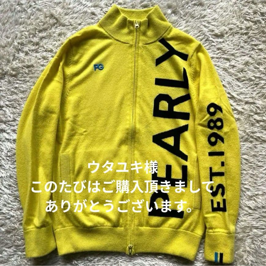 パーリーゲイツ　カシミヤ100%　ダブルジップアップ　ニット　ゴルフウェア