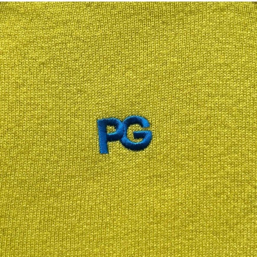 パーリーゲイツ　カシミヤ100%　ダブルジップアップ　ニット　ゴルフウェア