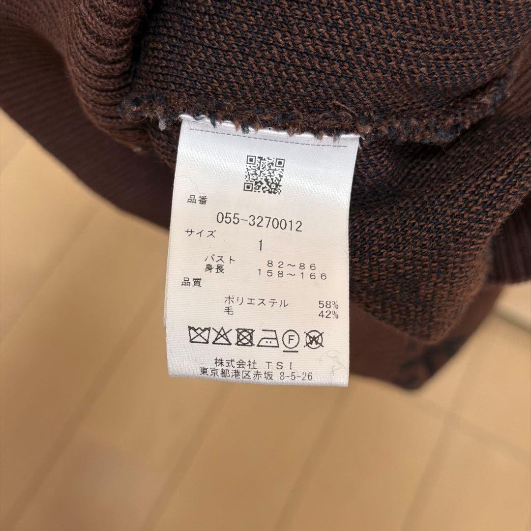 PEARLY GATES セーター サイズ1 ブラウン・ブラック