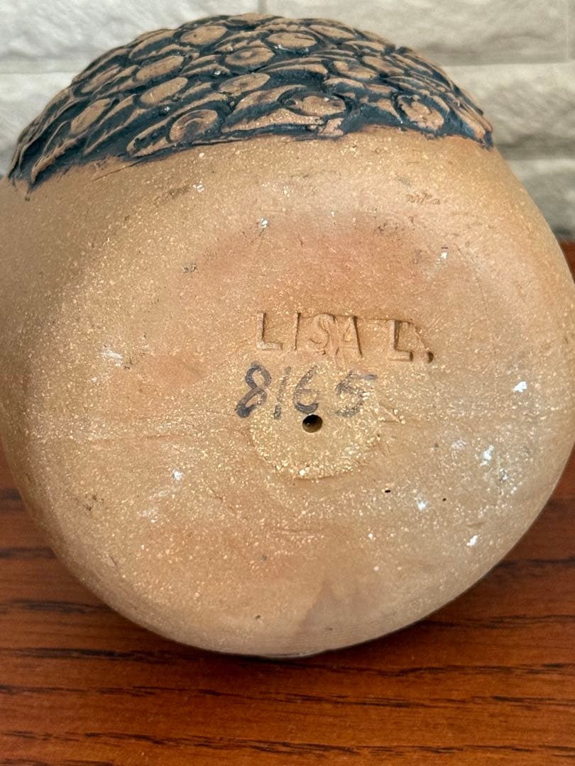 Lisa Larson 鳥のキャンドルホルダー 初期作品 刻印あり北欧陶器