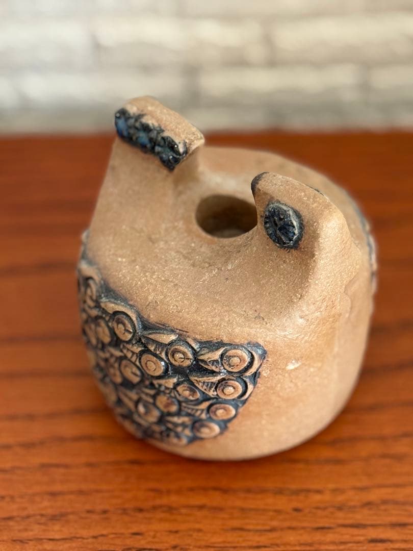 Lisa Larson 鳥のキャンドルホルダー 初期作品 刻印あり北欧陶器