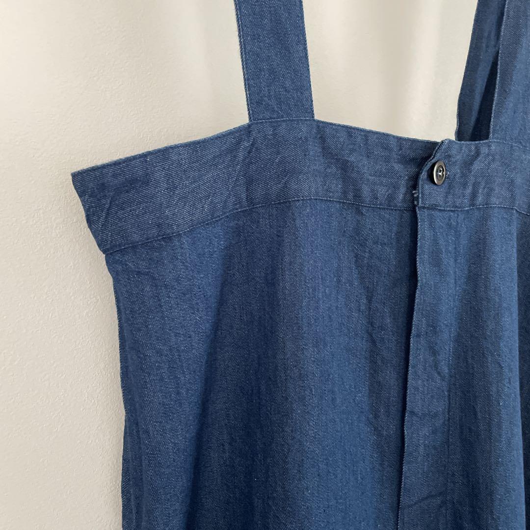 岡村裁縫店専用様♡ハイライズ　ブレーストラウザーズ サロペット　インディゴ