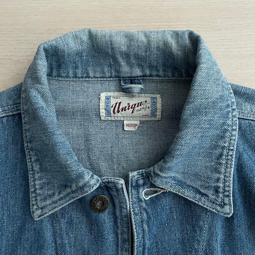 希少◆80s 最初期 OLD UNIQLO ユニクロ デニム カバーオール M