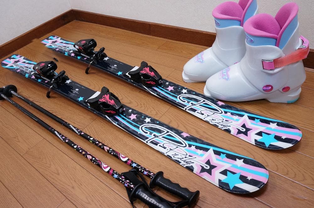 メンテ済 110cm 靴21cm PURE CONSCIOUS スキーセット