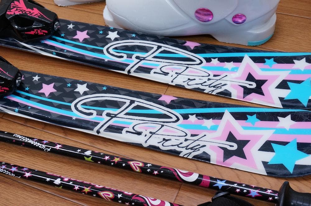 メンテ済 110cm 靴21cm PURE CONSCIOUS スキーセット