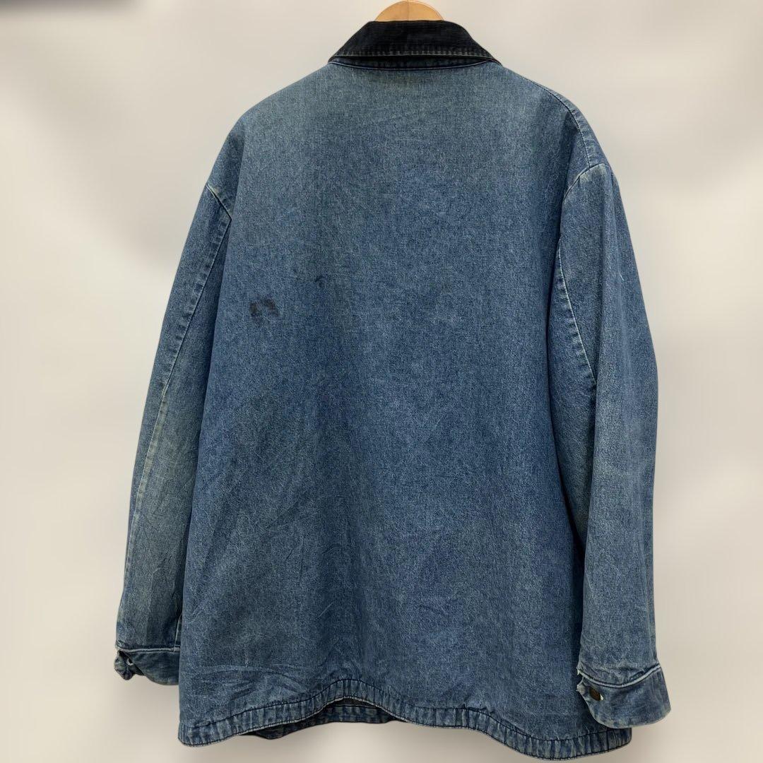 70s-80s USA製 BIG BEN デニムカバーオール コーデュロイ襟付き