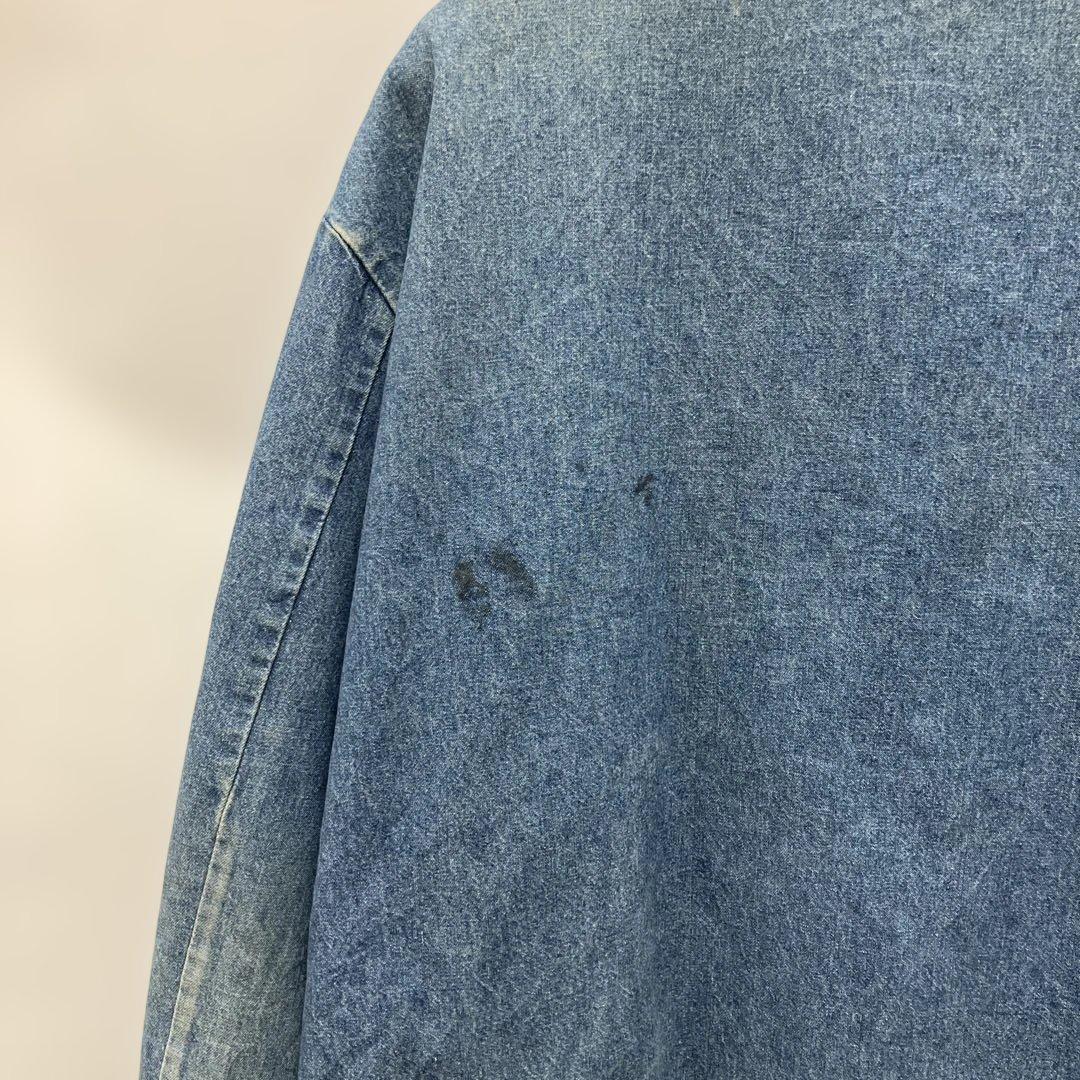 70s-80s USA製 BIG BEN デニムカバーオール コーデュロイ襟付き