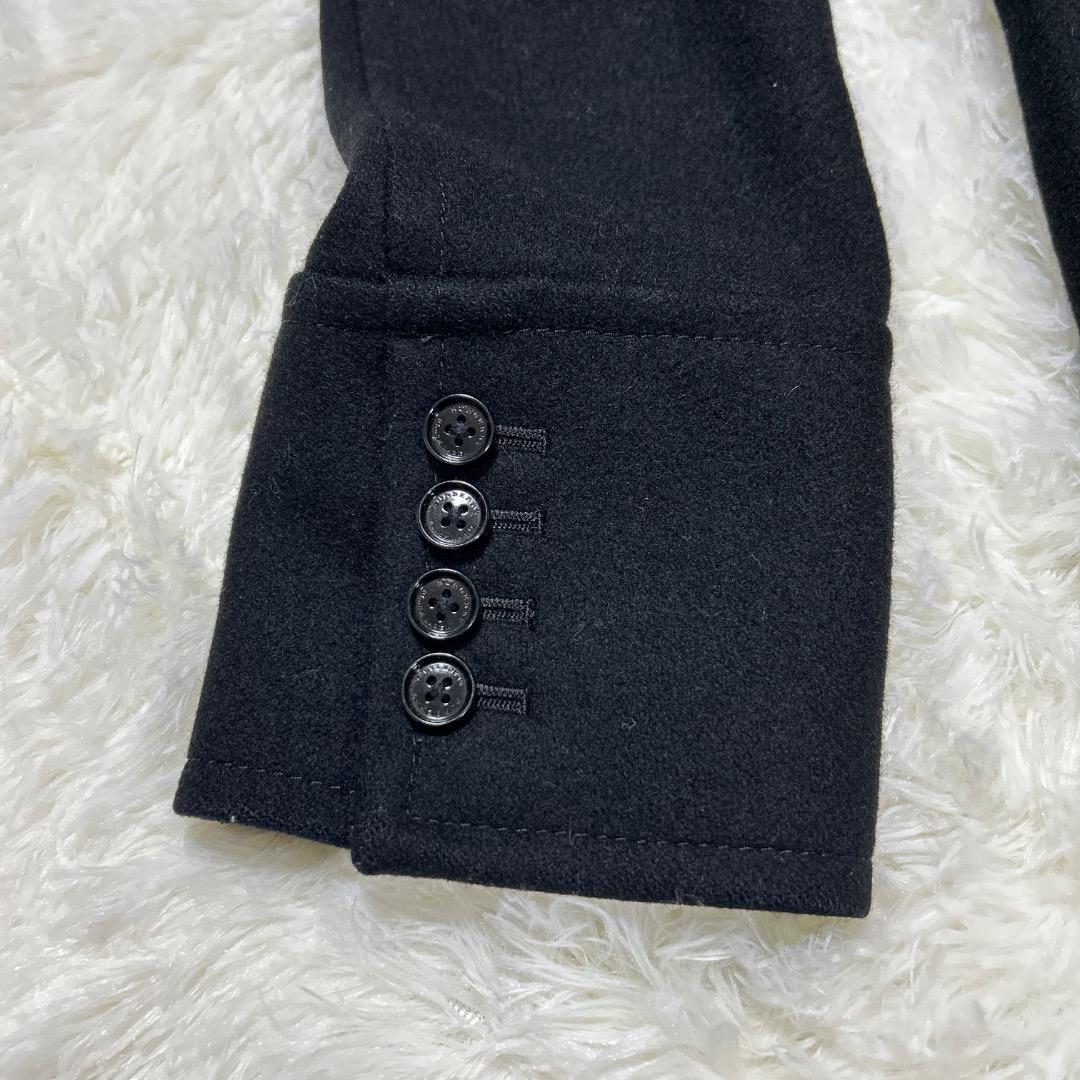 a【極美品】バーバリーブラックレーベル☆ ウール ピーコート 　黒L