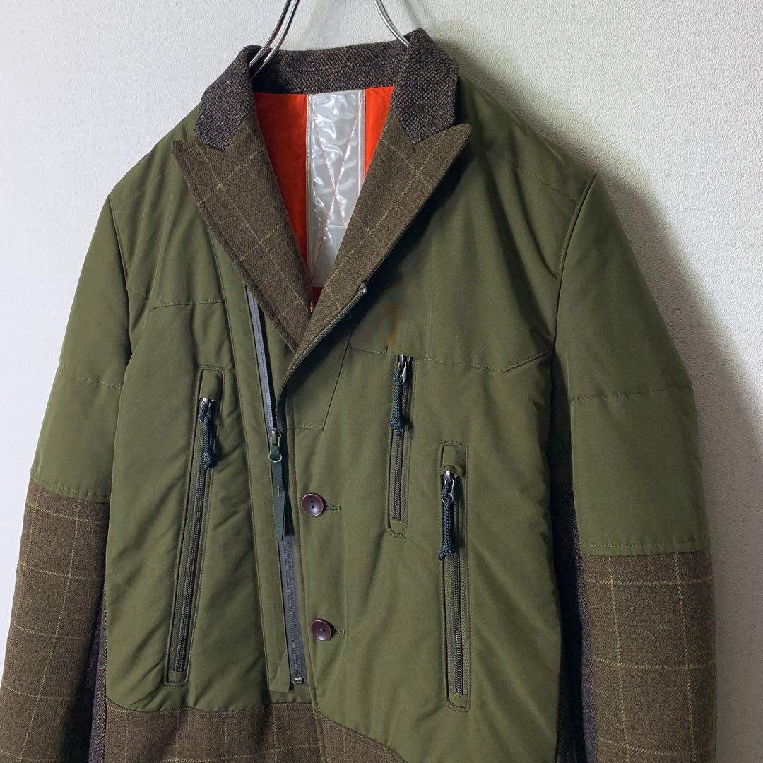 JUNYA WATANABE 異素材切替 ジャケット リバーシブル テーラード