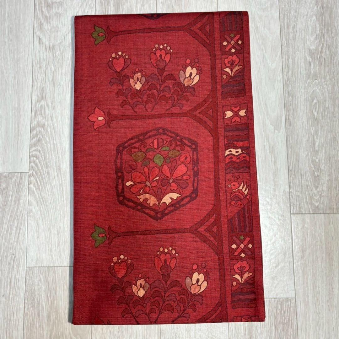 ア*ン様 正絹　紬　十日町細風　小紋　しつけ付き　未着用　フルセット 普段着　フ