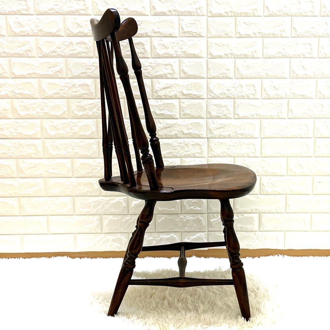 【極美品】飛騨産業　キツツキマーク　ブレースバックチェア