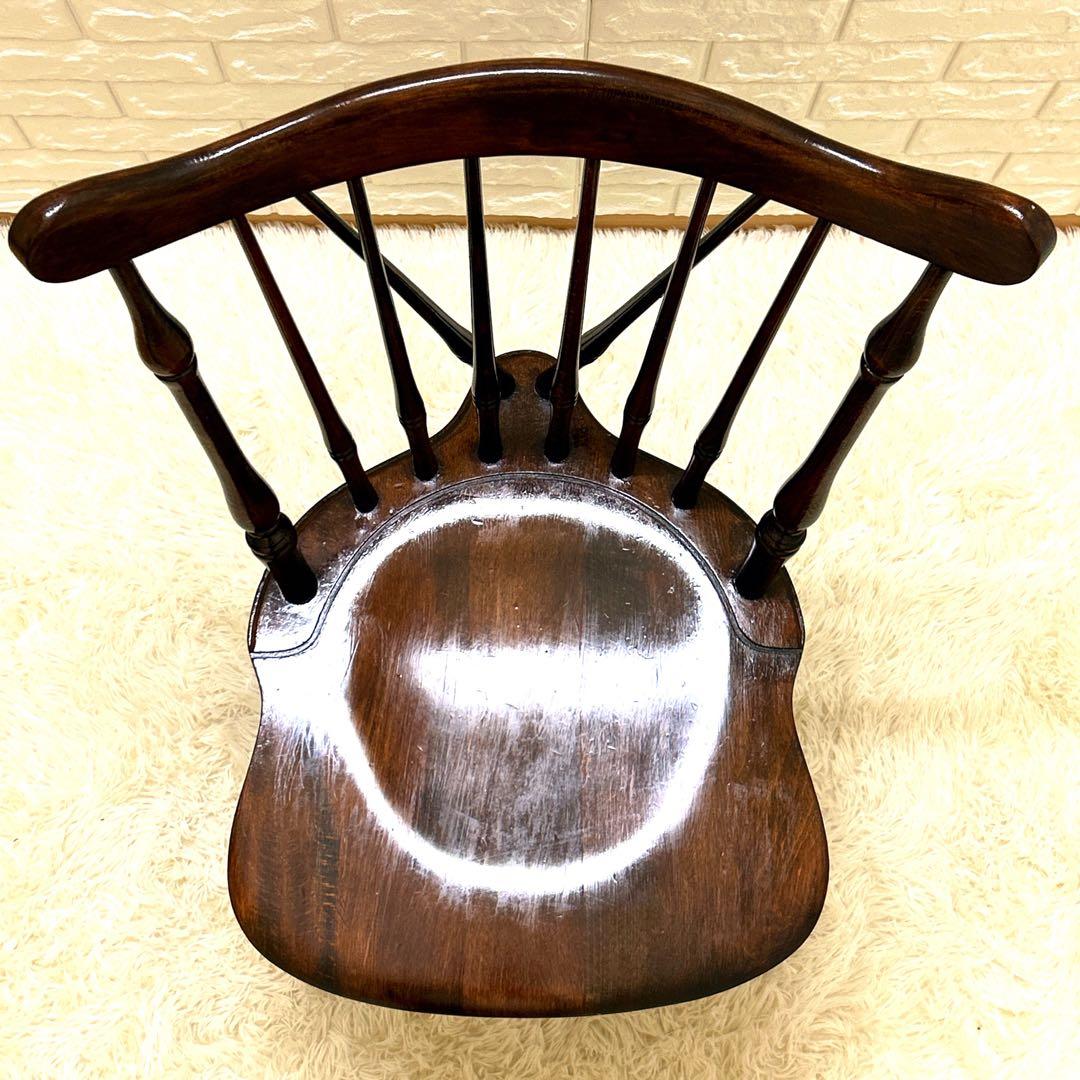 【極美品】飛騨産業　キツツキマーク　ブレースバックチェア