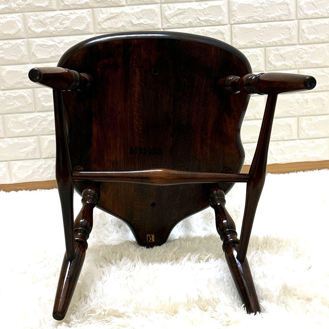 【極美品】飛騨産業　キツツキマーク　ブレースバックチェア