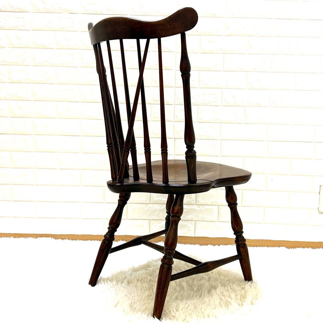 【極美品】飛騨産業　キツツキマーク　ブレースバックチェア