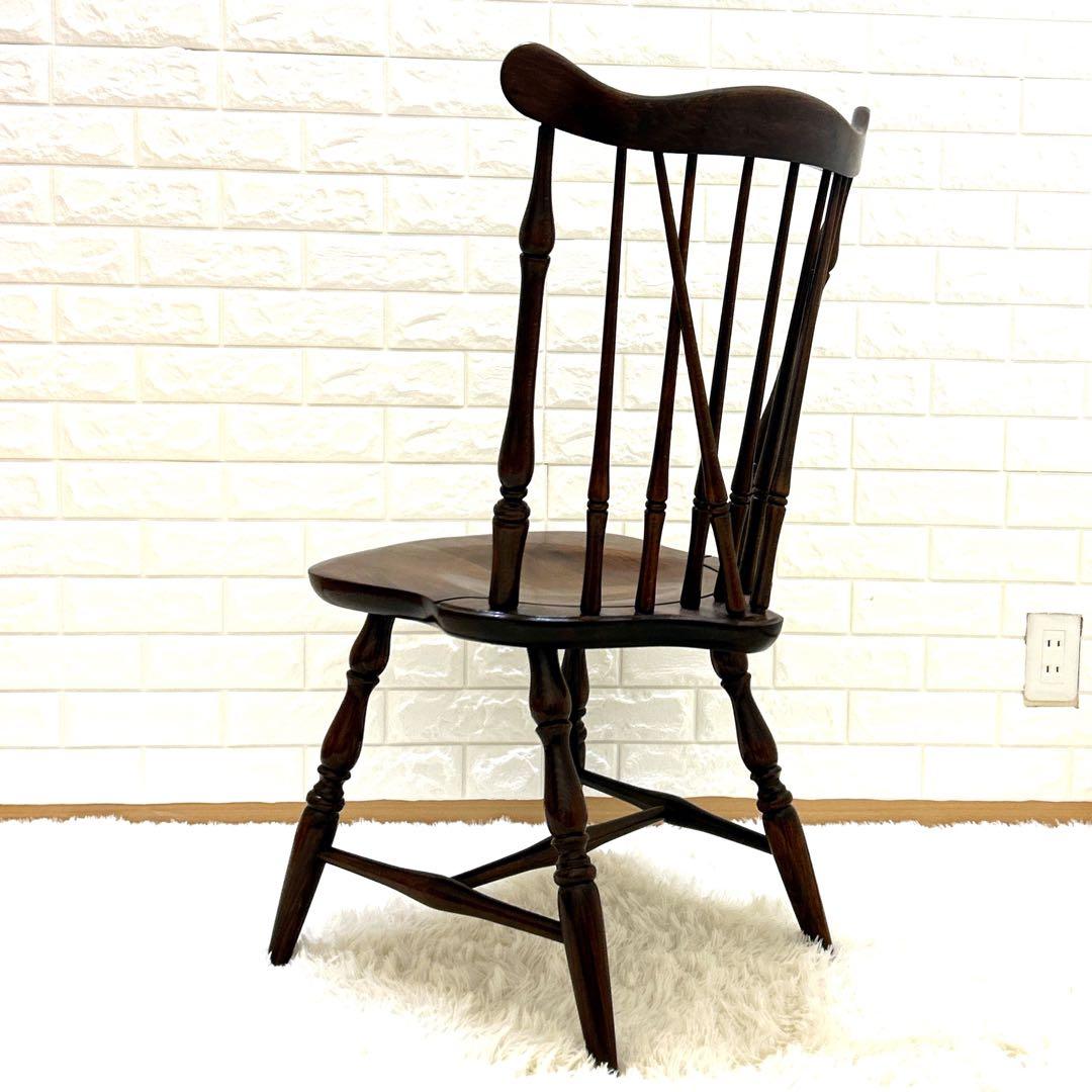 【極美品】飛騨産業　キツツキマーク　ブレースバックチェア