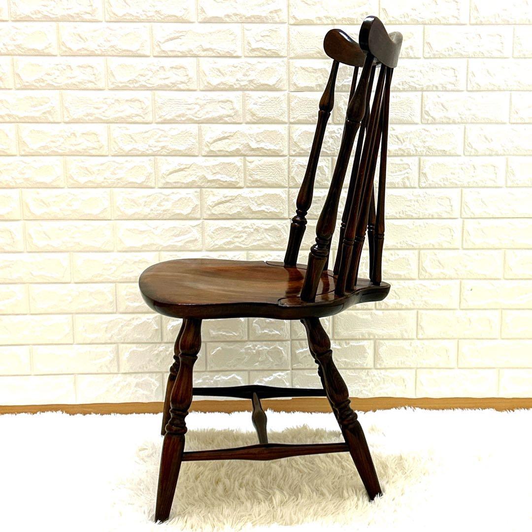 【極美品】飛騨産業　キツツキマーク　ブレースバックチェア