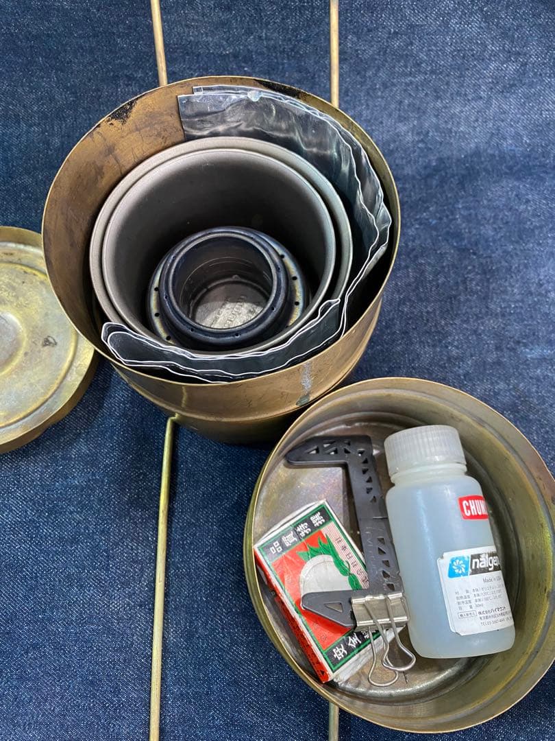 真鍮　ランチ　ボックス　野点