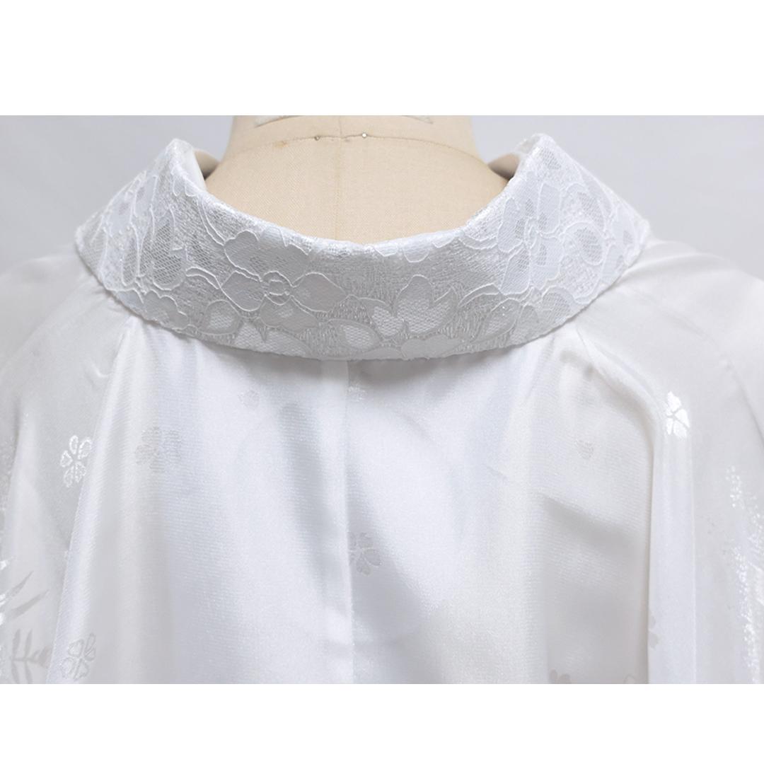 振袖用 ■ 長襦袢 ■ レース半衿 手縫い付け済み 白