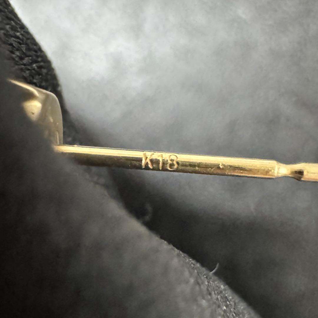 【限定大特価】K18 天然ダイヤモンド0.5ct片耳ピアス（鑑別書付）