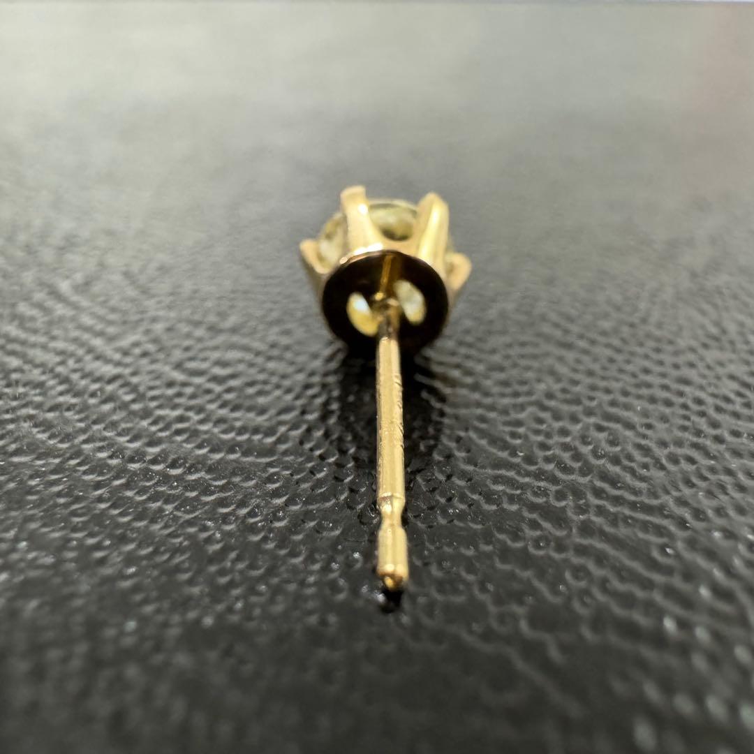 【限定大特価】K18 天然ダイヤモンド0.5ct片耳ピアス（鑑別書付）