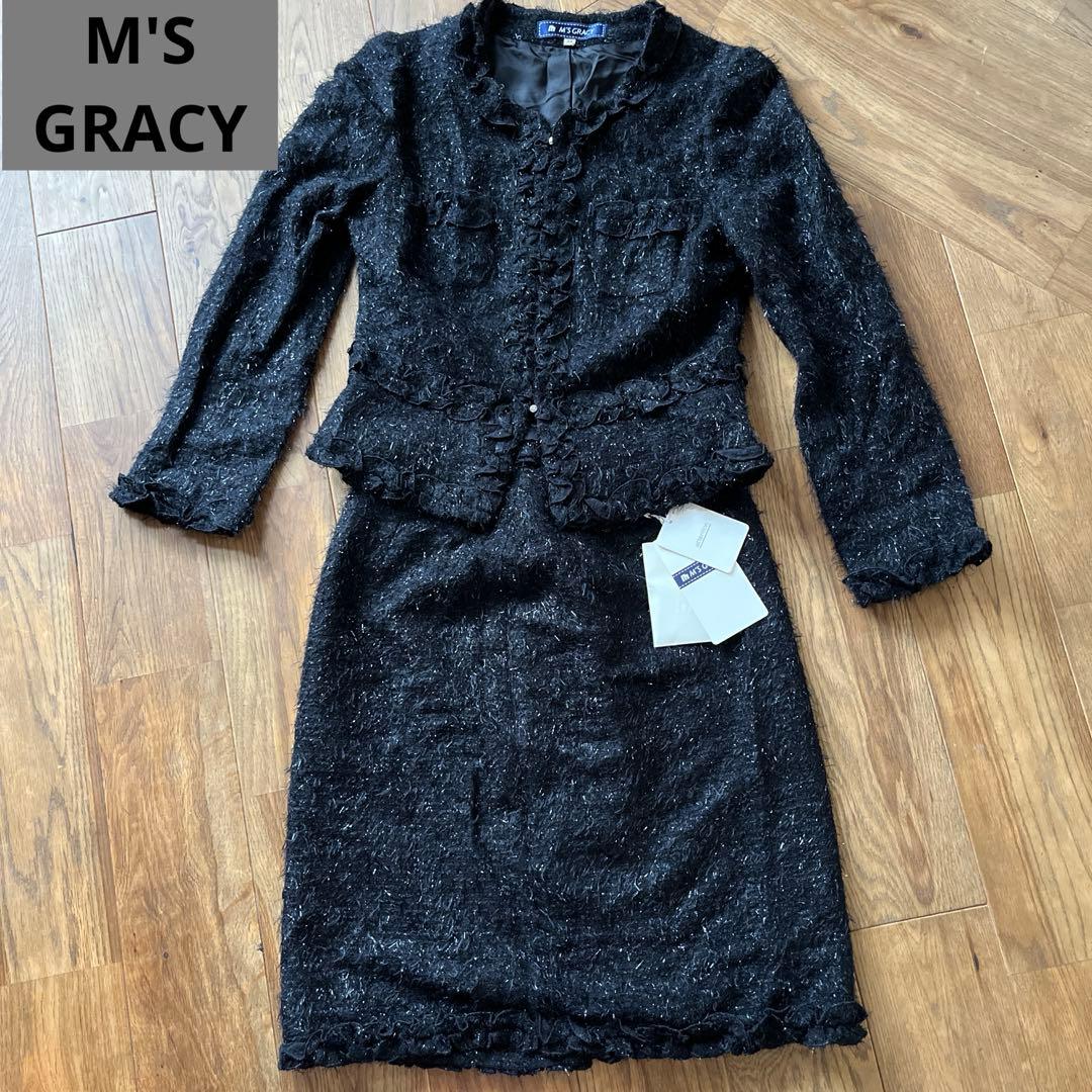 期間限定新品未使用⭐︎M'S GRACY ブラックスーツ　38⭐︎
