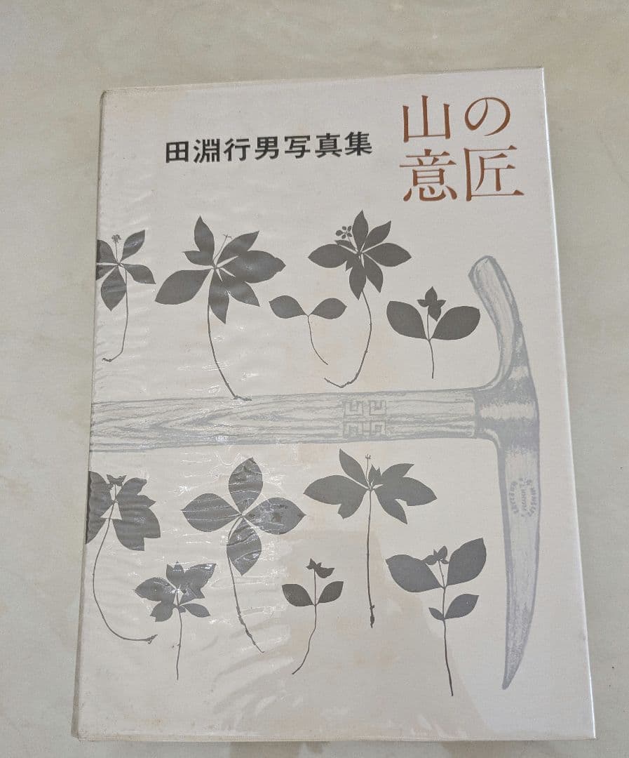 サイン入り 田淵行男 山の意匠 1971年