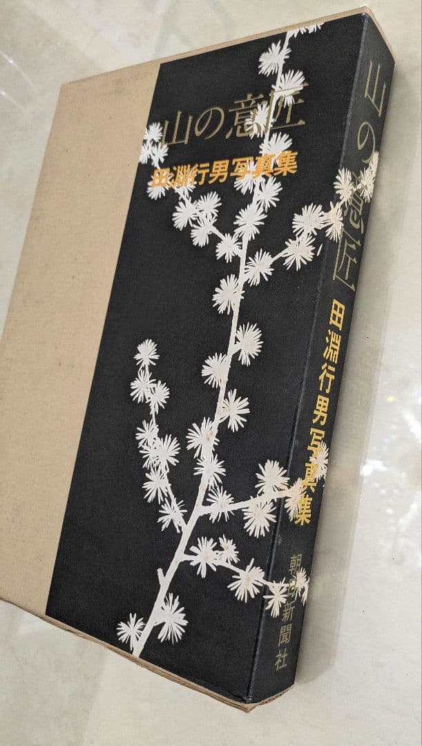 サイン入り 田淵行男 山の意匠 1971年