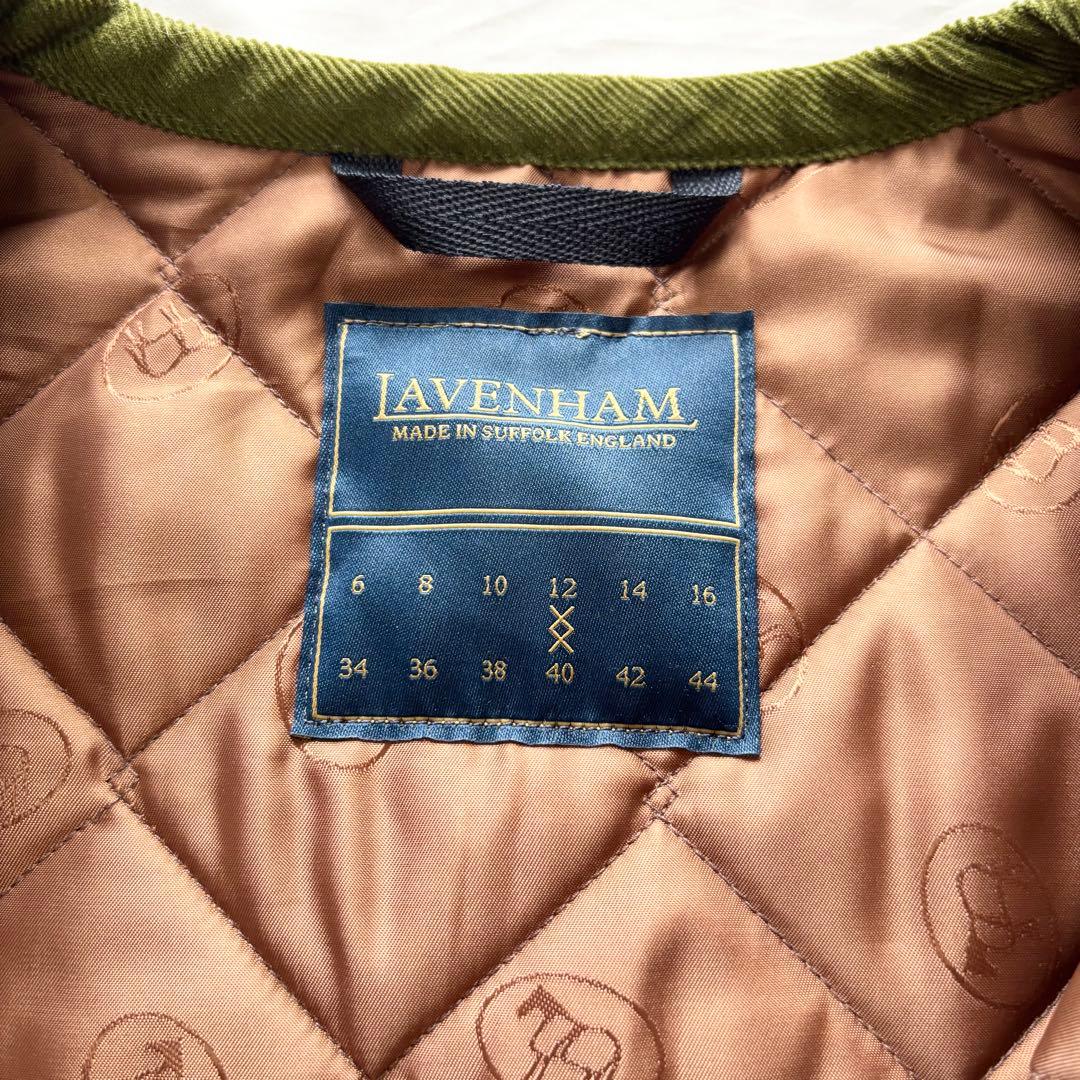 【極美品】　ラベンハム　ジャガード　ベスト　キルティング　英製　大きいサイズ