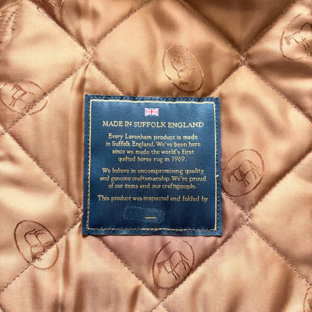 【極美品】　ラベンハム　ジャガード　ベスト　キルティング　英製　大きいサイズ