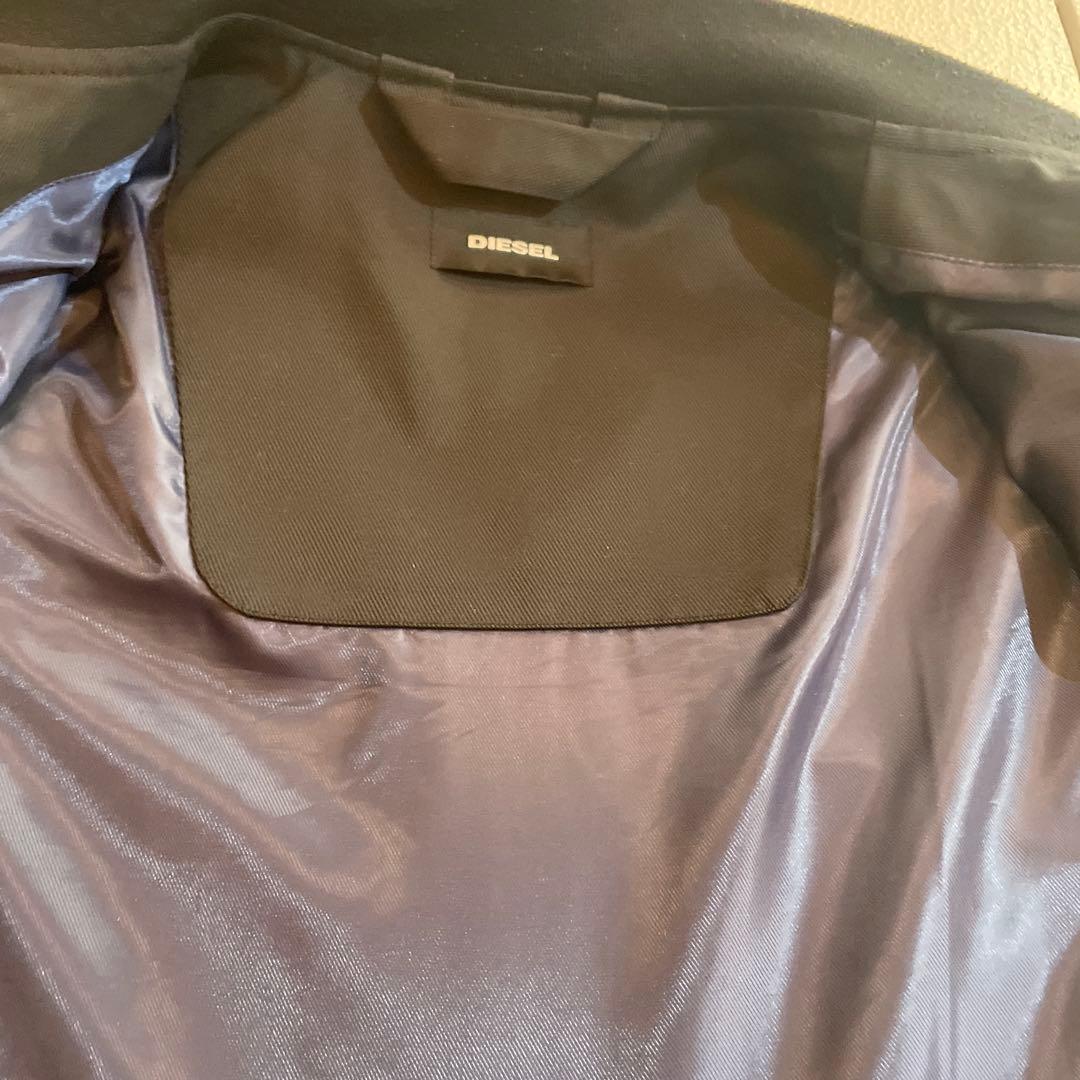 【美品】DIESEL ノーカラーブラックジャケット