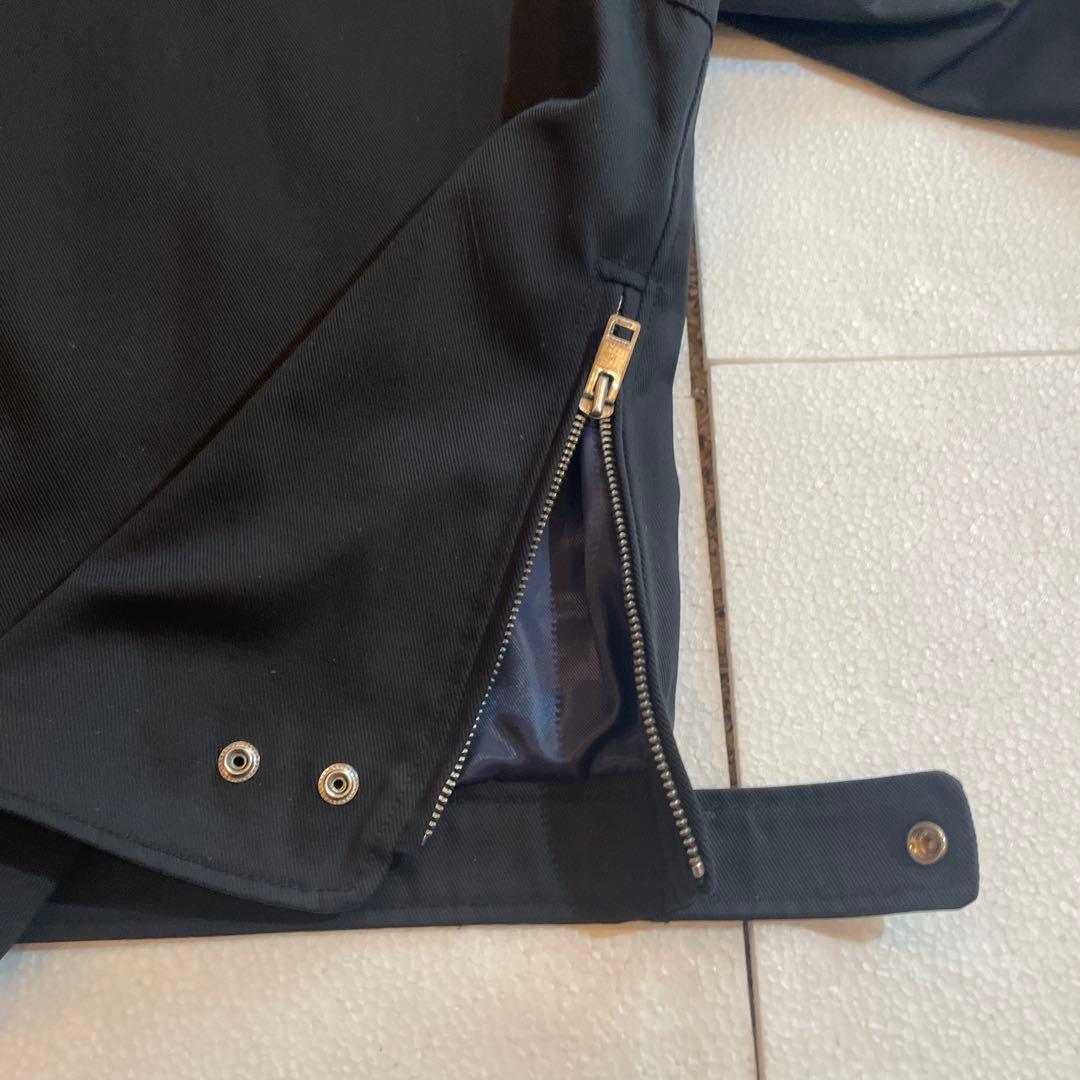 【美品】DIESEL ノーカラーブラックジャケット