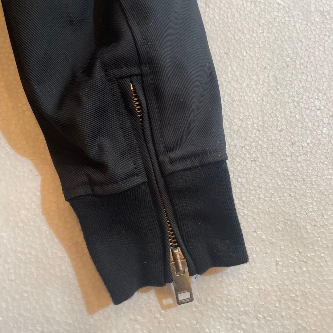 【美品】DIESEL ノーカラーブラックジャケット